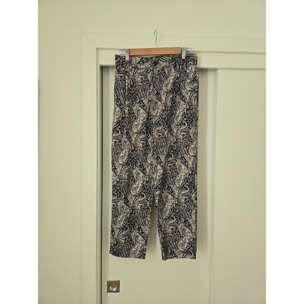 Boutique Patterned Flowy Dress Pants